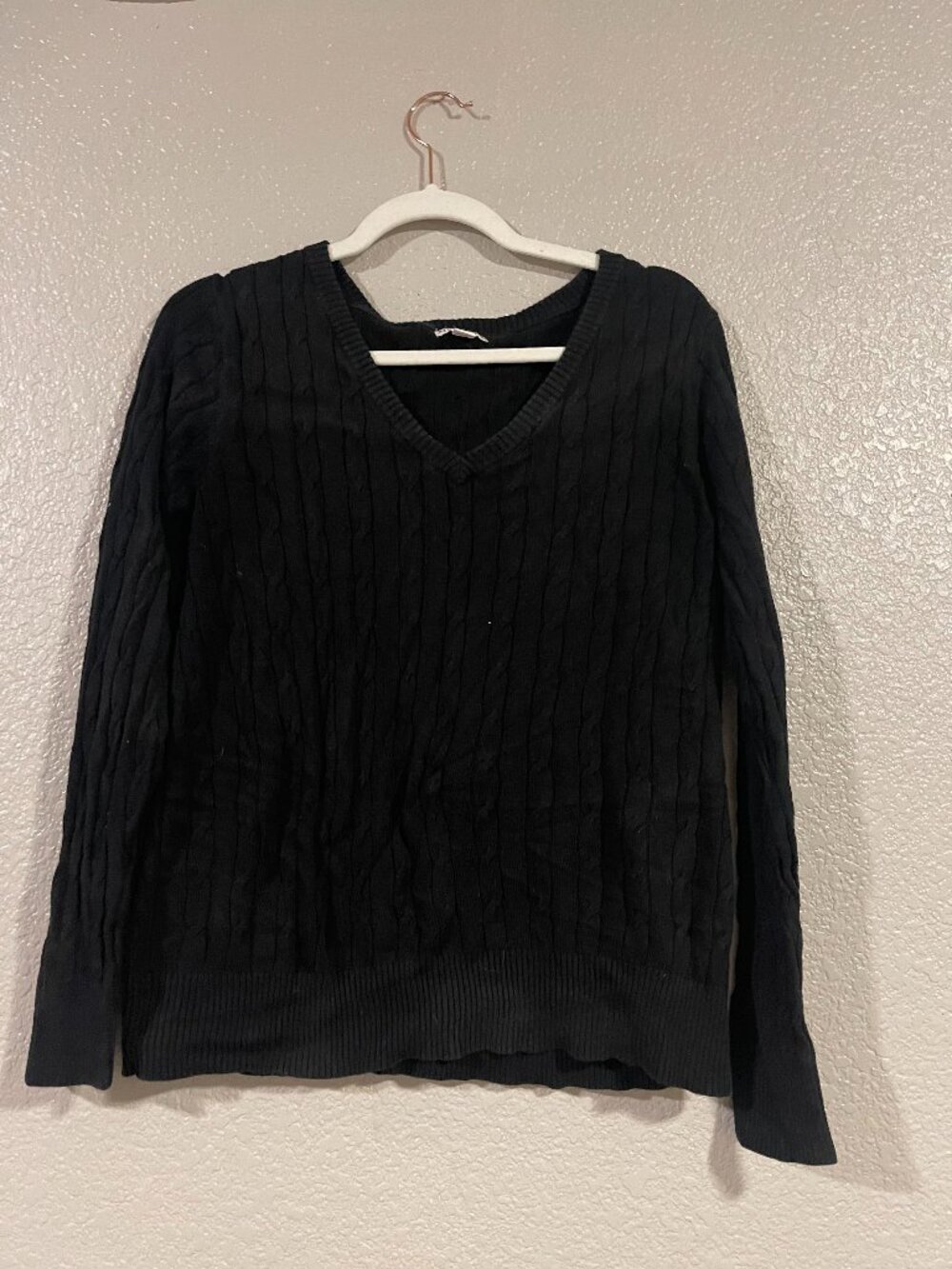 Black long sleeve sweater